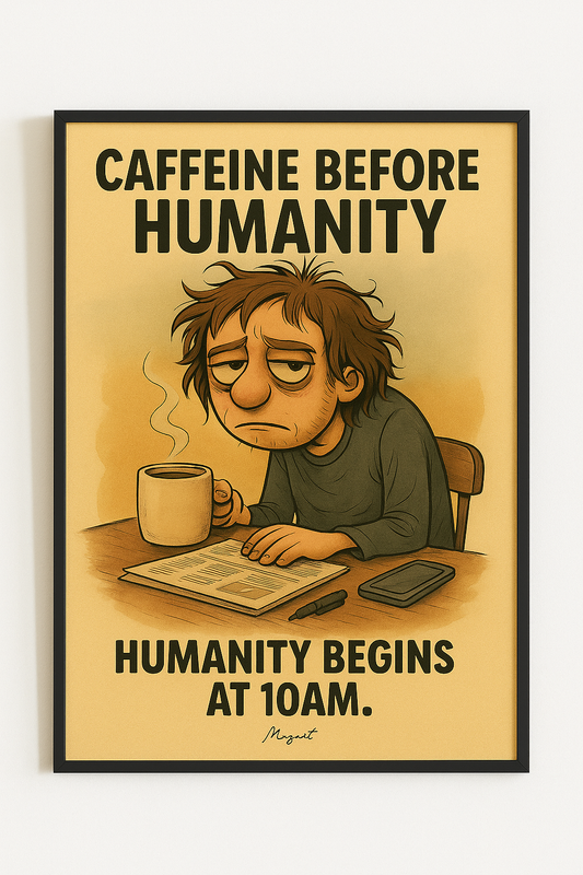 “Caffeine Before Humanity”
