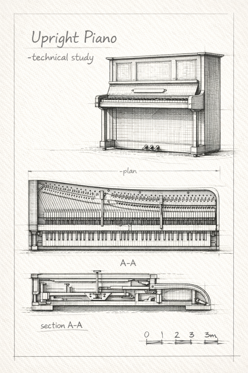 Upright Piano – Technical Study