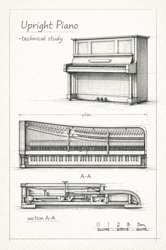 Upright Piano – Technical Study